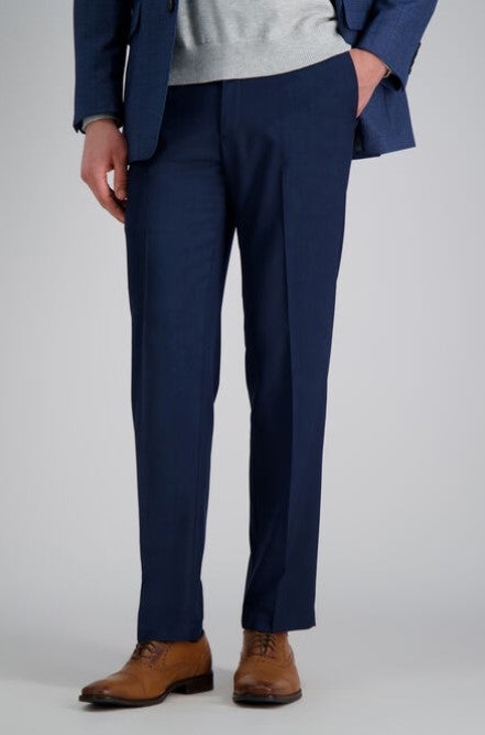 Haggar Straight Fit Blue Premium Dress Pant | WEIN'S MEN'S STORE Butte,  Montana