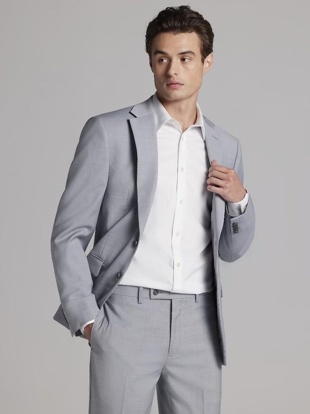 grey calvin klein suit separates